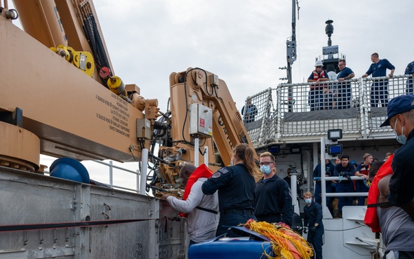U.S. Coast Guard Cutter Kimball interdicts drug smuggling vessel in Eastern Pacific Ocean