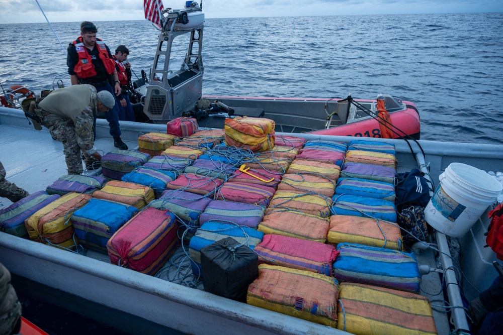 U.S. Coast Guard Cutter Kimball interdicts drug smuggling vessel in Eastern Pacific Ocean