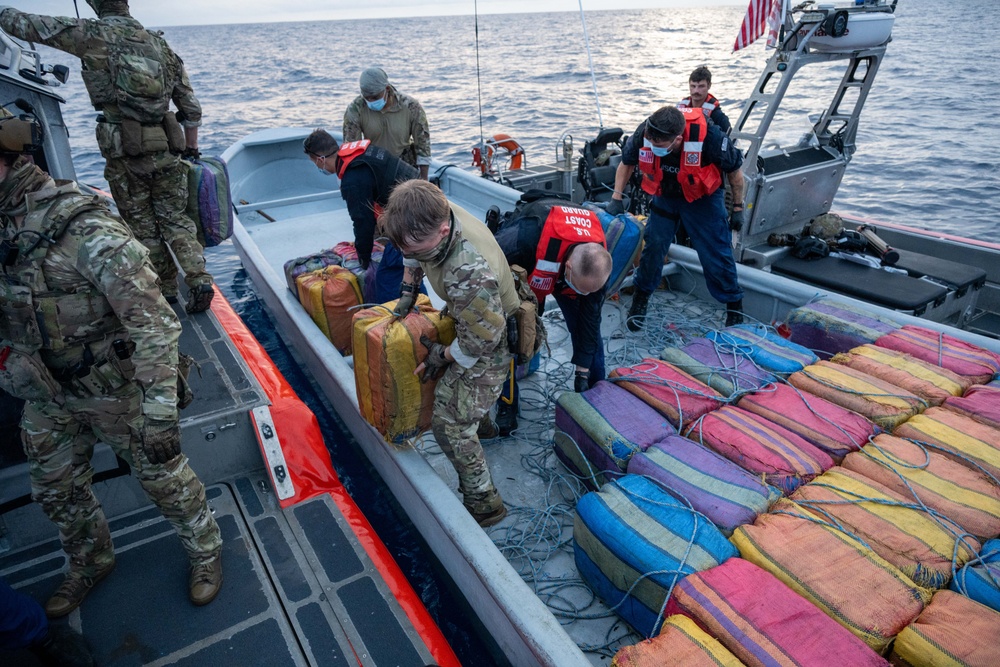 U.S. Coast Guard Cutter Kimball interdicts drug smuggling vessel in Eastern Pacific Ocean