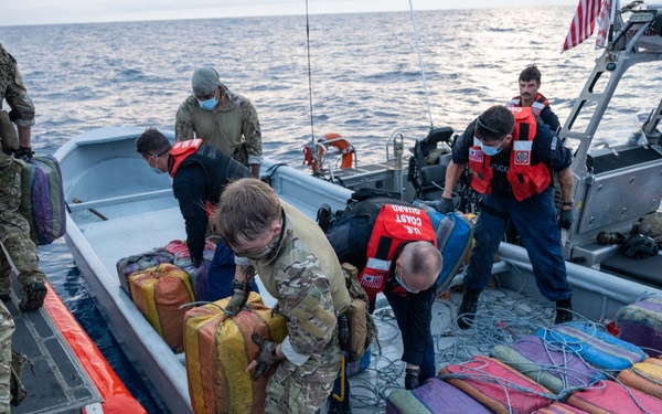 U.S. Coast Guard Cutter Kimball interdicts drug smuggling vessel in Eastern Pacific Ocean