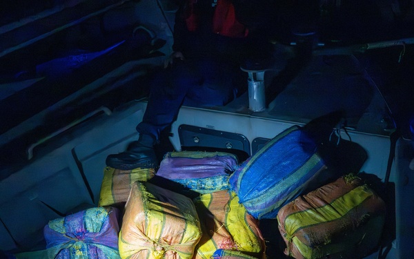U.S. Coast Guard Cutter Kimball interdicts drug smuggling vessel in Eastern Pacific Ocean