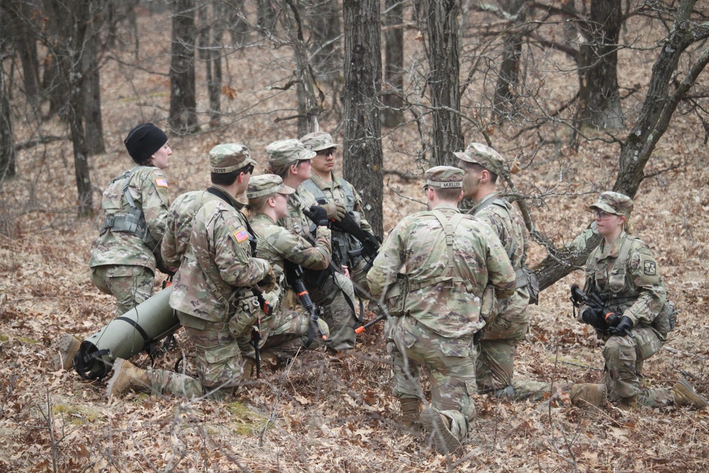 Army ROTC cadets build field skills in April 2025 training effort at Fort McCoy