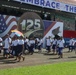A ceremony is held in honor of the 125th Flag Day during Navy Week in Pago Pago, American Samoa