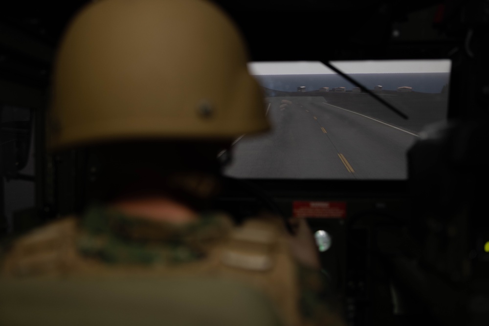 3rd Maintenance Battalion Conducts Convoy Simulator Training
