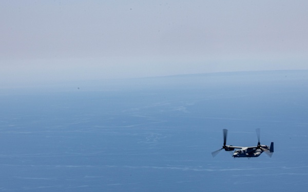 Balikatan 25: Ospreys Fly over Northern Luzon