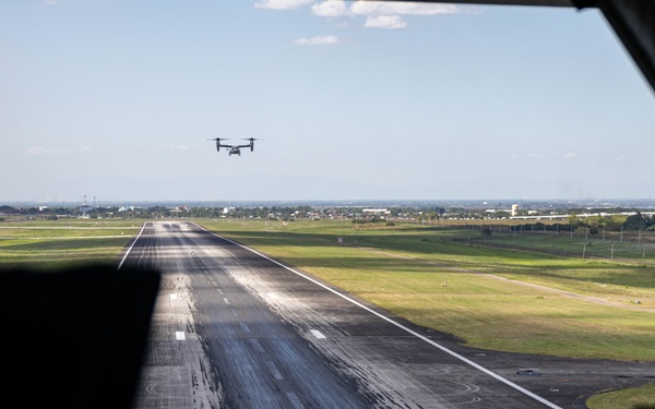 Balikatan 25: Ospreys Fly over Northern Luzon