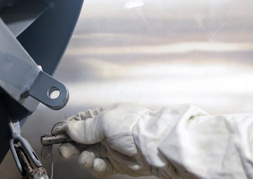 U.S. Navy Sailor sets material condition Zebra during a general quarters training.