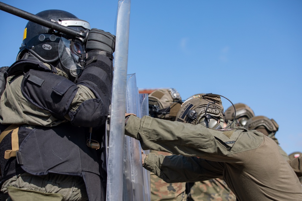 Multinational soldiers assigned to NATO-led KFOR mission conduct CRC training