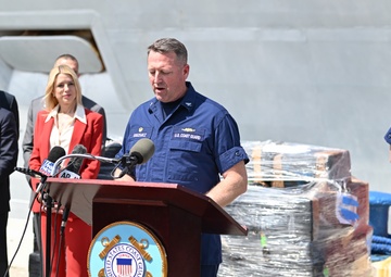 Coast Guard offloads nearly $510 million in illegal narcotics interdicted in Eastern Pacific Ocean