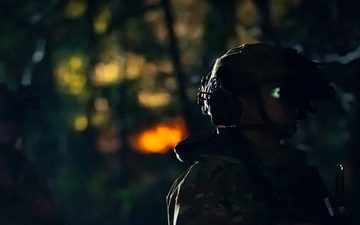 Training in the dark; Agile Bison 25-1 tests night readiness