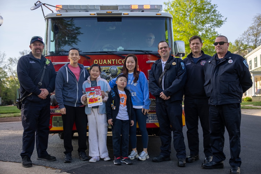 Quantico Fire Services Hosts Fire Truck Rides
