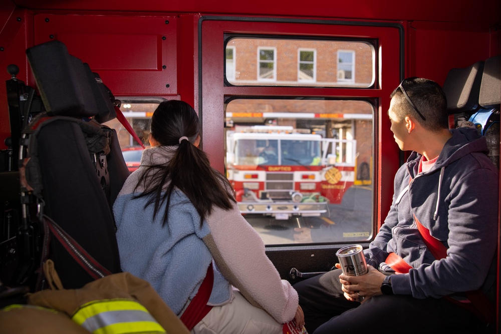 Quantico Fire Services Hosts Fire Truck Rides
