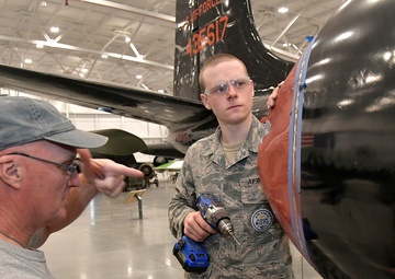 Hill Aerospace Museum aircraft restoration program: A win-win for history, future aviation mechanics and public visitors
