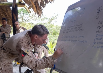 1st Battalion, 8th Marines and Panamanian security forces zero their rifles