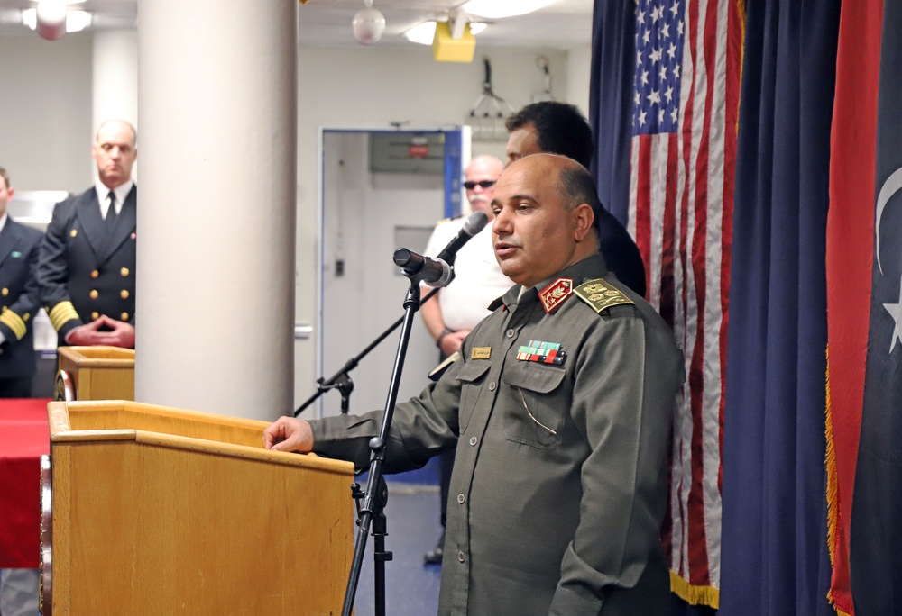 USS Mount Whitney Hosts Benghazi Reception between Sixth Fleet and Libya