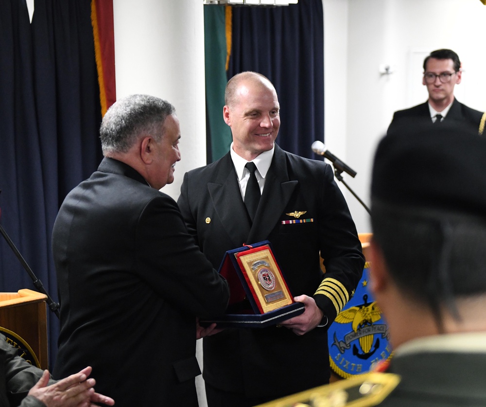 USS Mount Whitney Hosts Benghazi Reception between Sixth Fleet and Libya