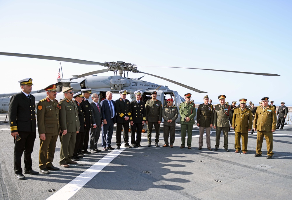 USS Mount Whitney Hosts Benghazi Reception between Sixth Fleet and Libya