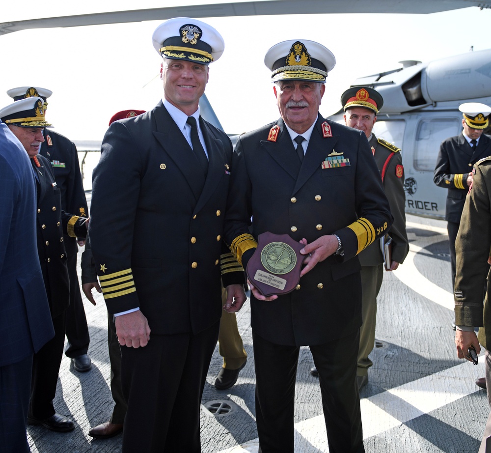 USS Mount Whitney Hosts Benghazi Reception between Sixth Fleet and Libya