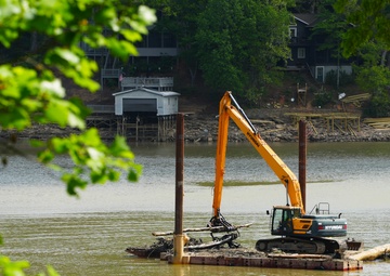 What lies beneath: Lake Lure's lurking litter lifted and loaded