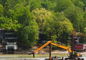 What lies beneath: Lake Lure's lurking litter lifted and loaded