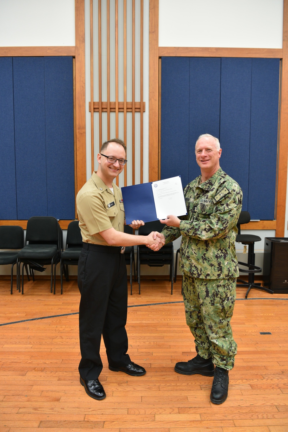 Navy Band Great Lakes' Meritorious Advancement Program Selectee - MU2 Vazquez