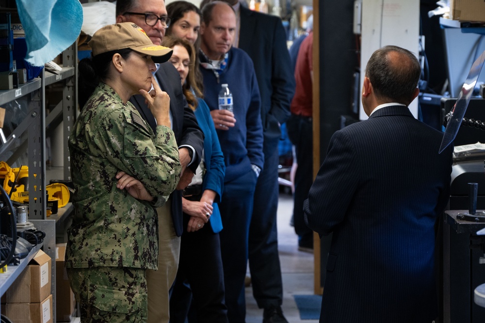 Rear Adm. Seiko Okano tours NIWC facilities