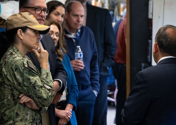 Rear Adm. Seiko Okano tours NIWC facilities