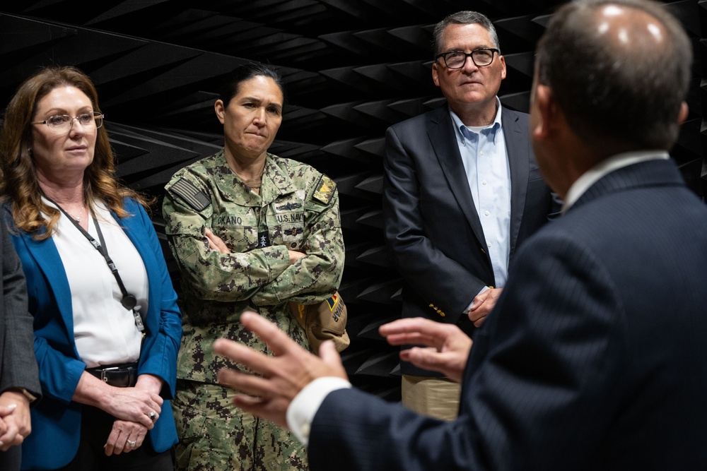 Rear Adm. Seiko Okano tours NIWC facilities