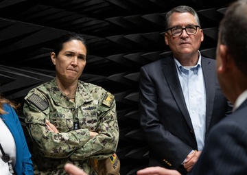 Rear Adm. Seiko Okano tours NIWC facilities