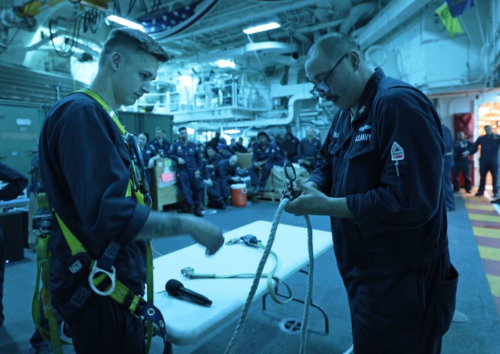 USS Michael Monsoor Conducts Electrical Safety Training