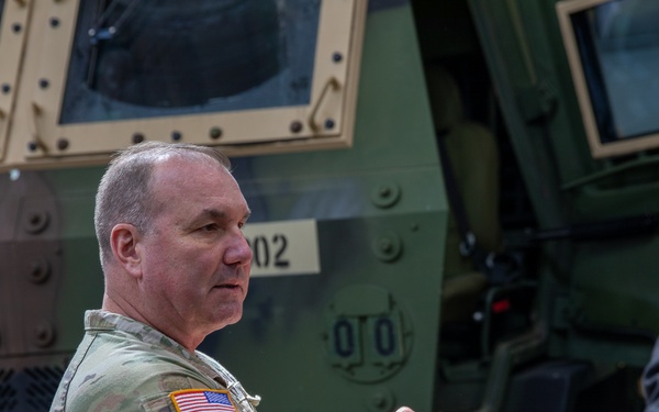 The U.S. Army Materiel Support Command – Korea welcomed Maj. Gen. James D. Turinetti, commanding general of the U.S. Army Communications-Electronics Command and Command Sgt. Maj. Jay A. High on Apr. 15.