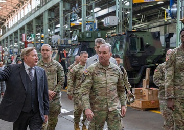 The U.S. Army Materiel Support Command – Korea welcomed Maj. Gen. James D. Turinetti, commanding general of the U.S. Army Communications-Electronics Command and Command Sgt. Maj. Jay A. High on Apr. 15.