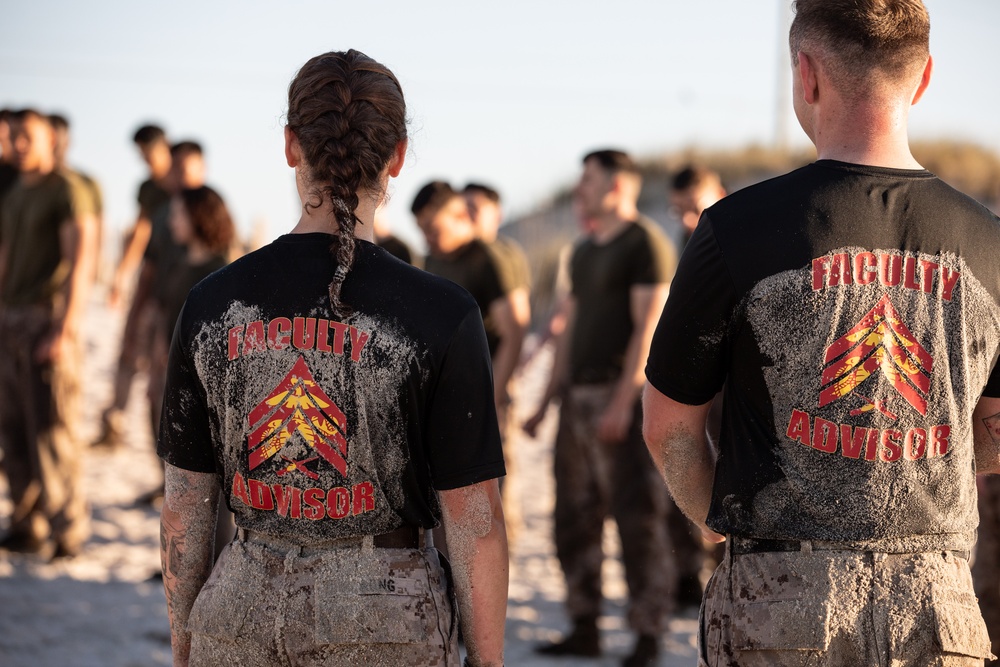 2nd MLG Corporals Course Beach PT