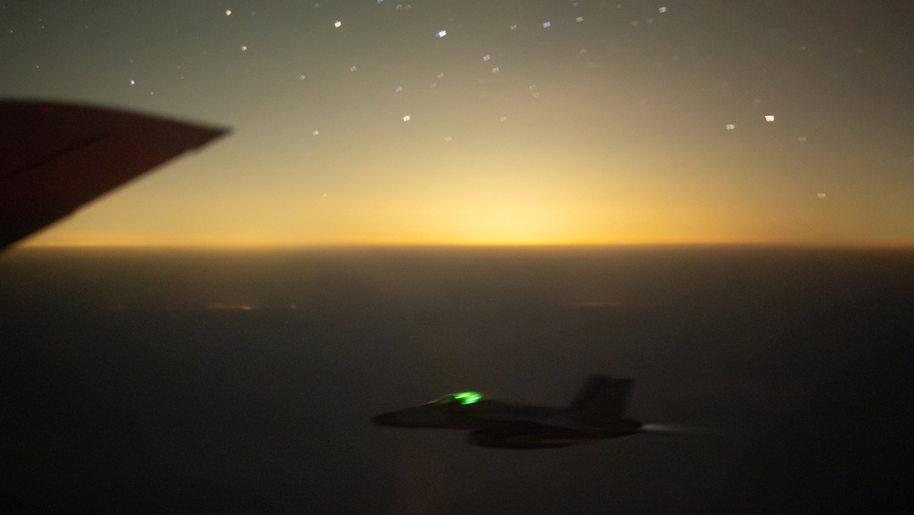 U.S. EA-18 Growlers conduct operations in the Red Sea