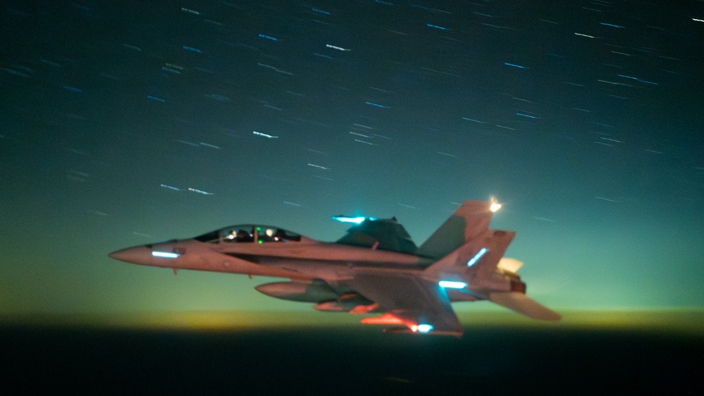 U.S. F/A-18s conduct operations in the Red Sea