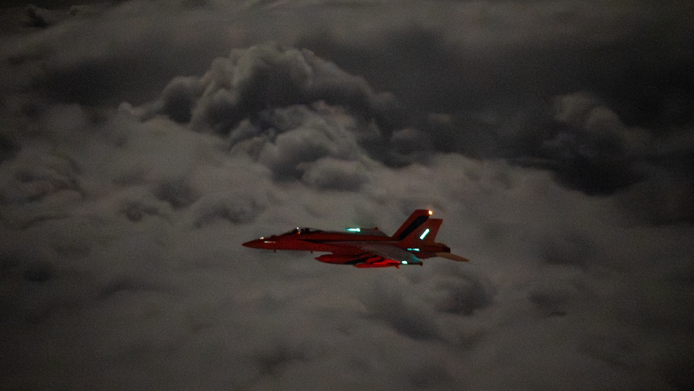 U.S. Navy F/A-18 Super Hornets conduct operations in the CENTCOM AOR