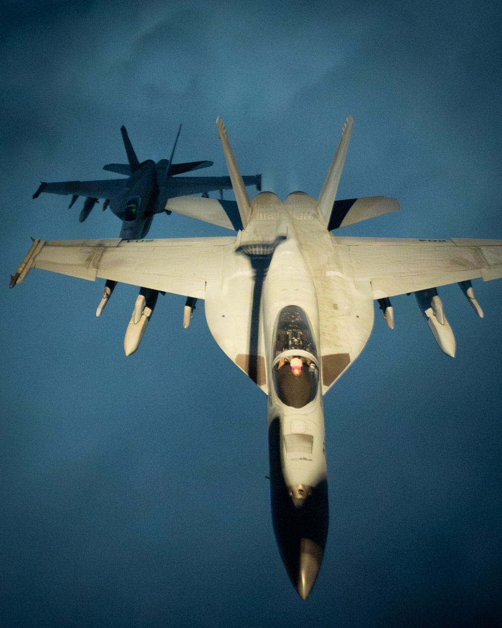 U.S. Navy F/A-18 Super Hornets conduct operations in the CENTCOM AOR
