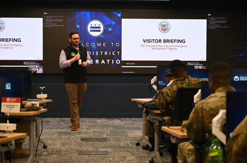 Jamaican Defence Force Tours D.C. Homeland Security and Emergency Management Agency