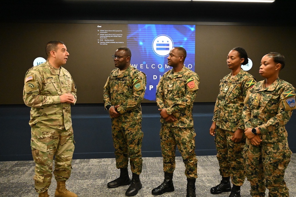 Jamaican Defence Force Tours D.C. Homeland Security and Emergency Management Agency