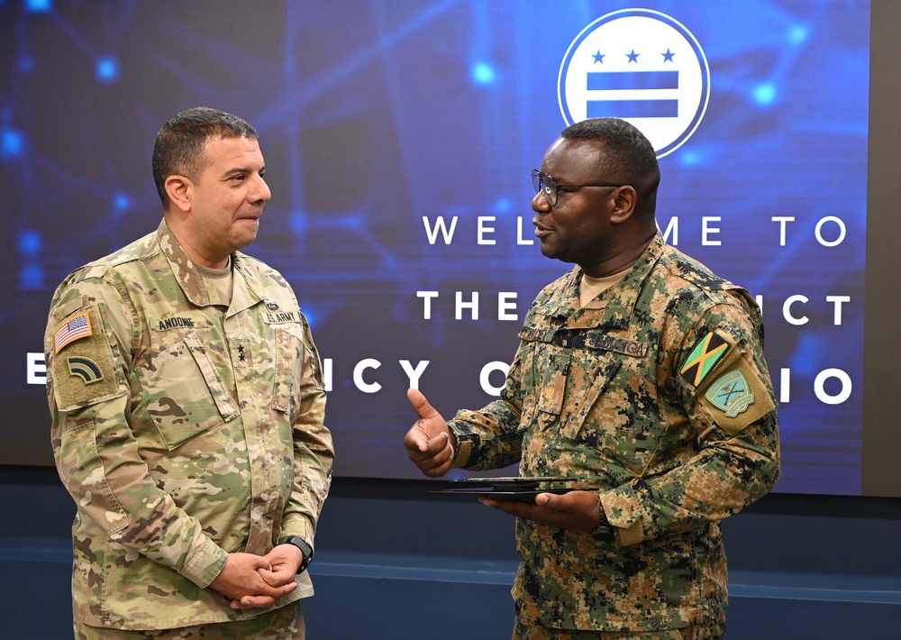 Jamaican Defence Force Tours D.C. Homeland Security and Emergency Management Agency