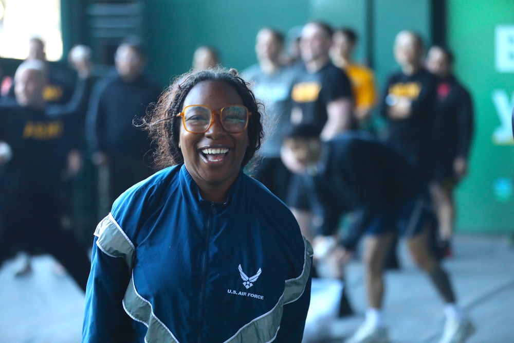 Service Members Sweat It Out at Nationals Park for Base HIIT (High-Intensity Training) at Nationals Park