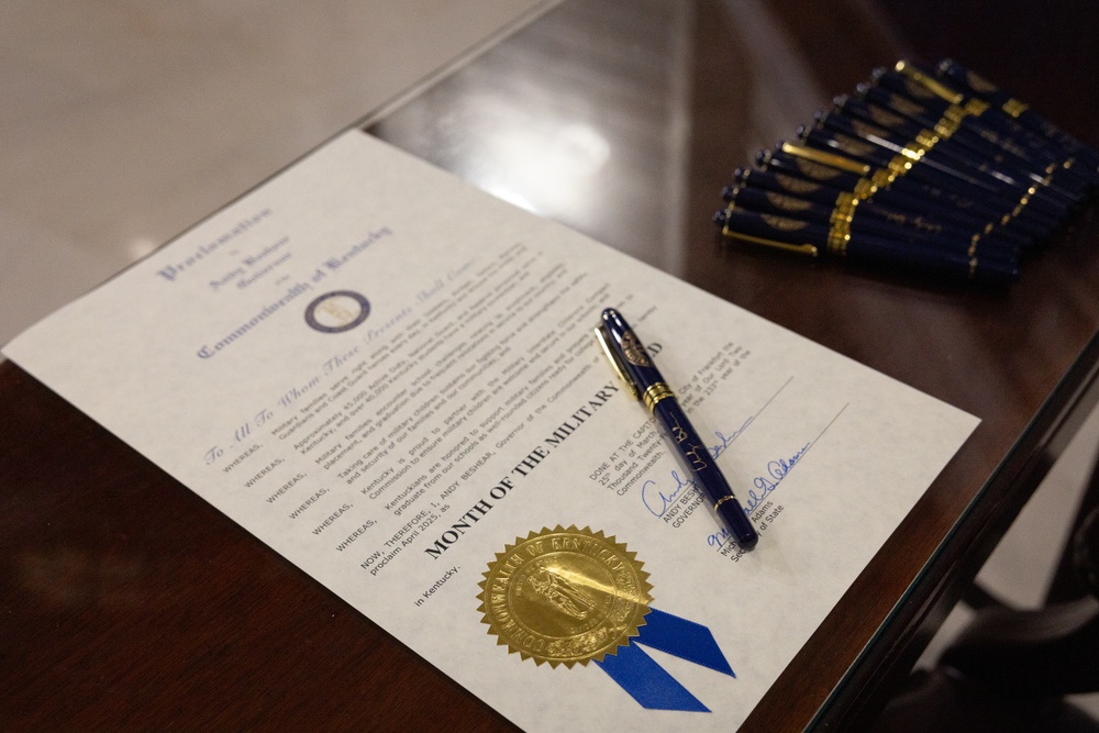 Kentucky governor proclaims April as month of military child