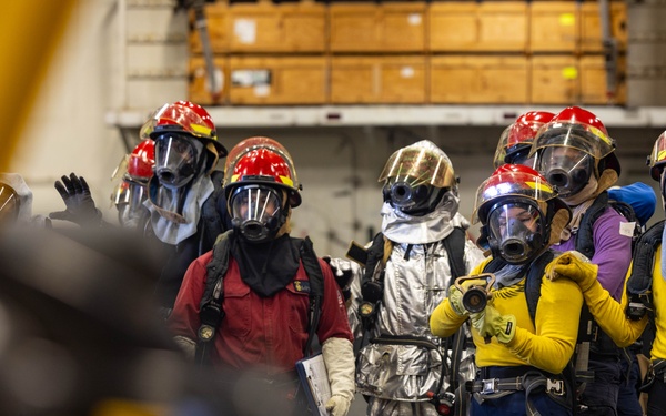 USS Wasp Conducts an Aviation Training Team Drill