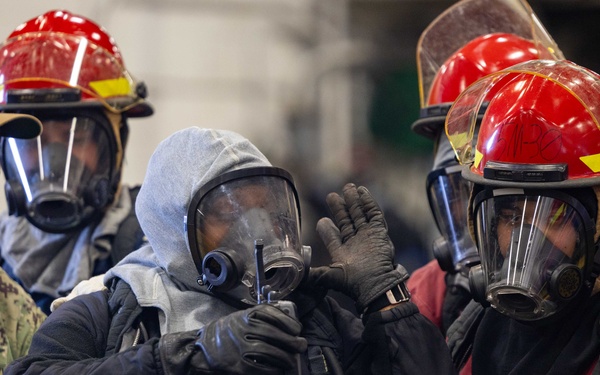 USS Wasp Conducts an Aviation Training Team Drill