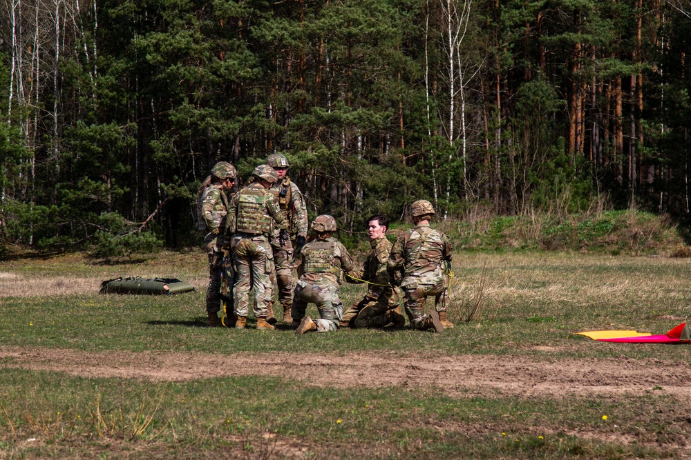 56th SBCT medics exercise air medevac hoist