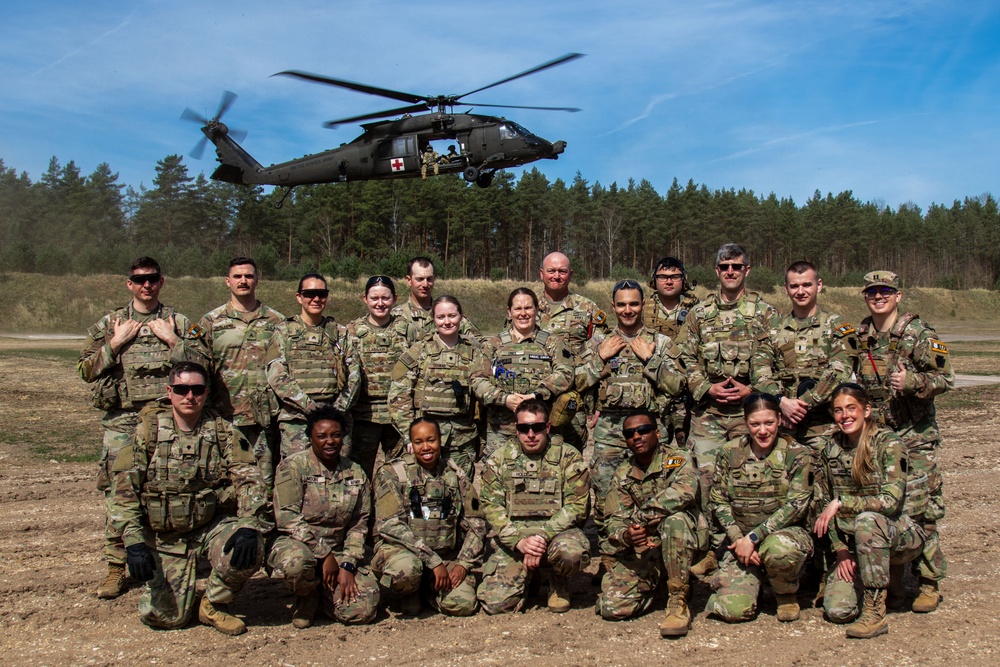 56th SBCT medics exercise air medevac hoist