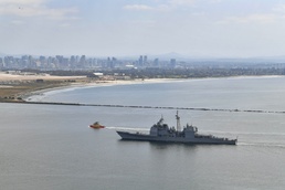 USS Cape St. George Reports to San Diego