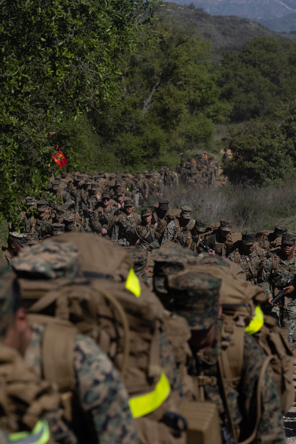 Ready. Set… Hike: Headquarters and Service Battalion participate in a 10k hike