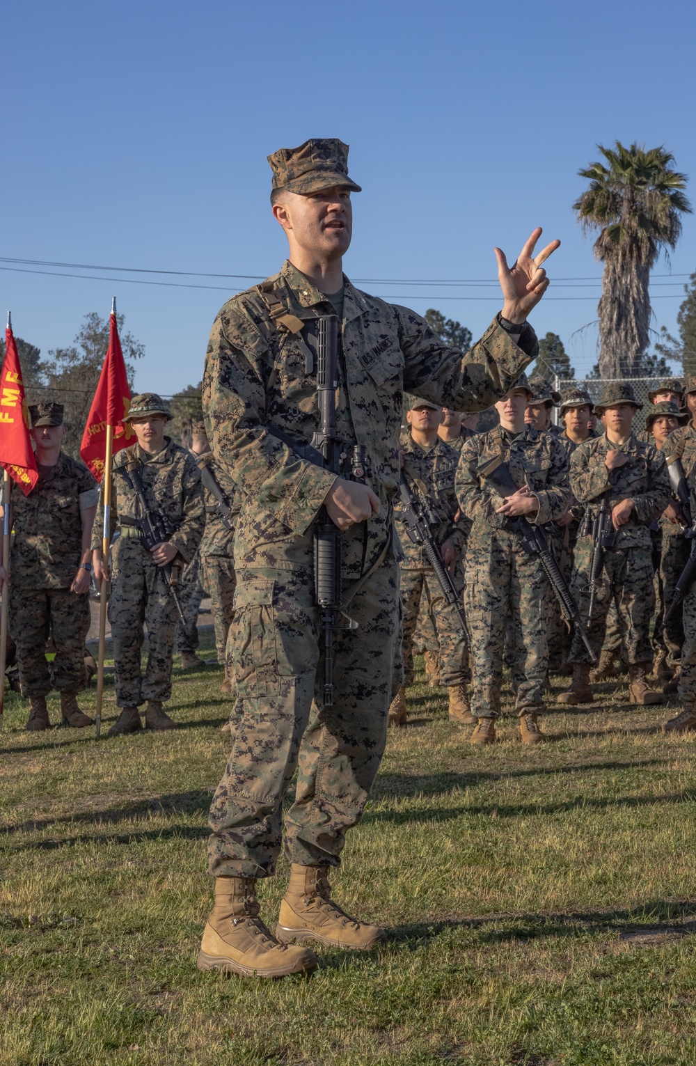 Ready. Set… Hike: Headquarters and Service Battalion participate in a 10k hike