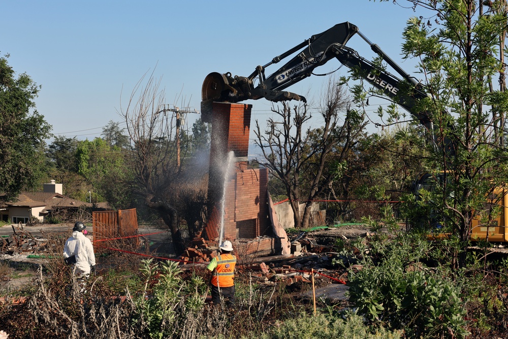 USACE continues supporting the Southern California wildfires
